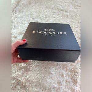 Coach Black Box with Silver Logo, 8.5”x8”x3.5”